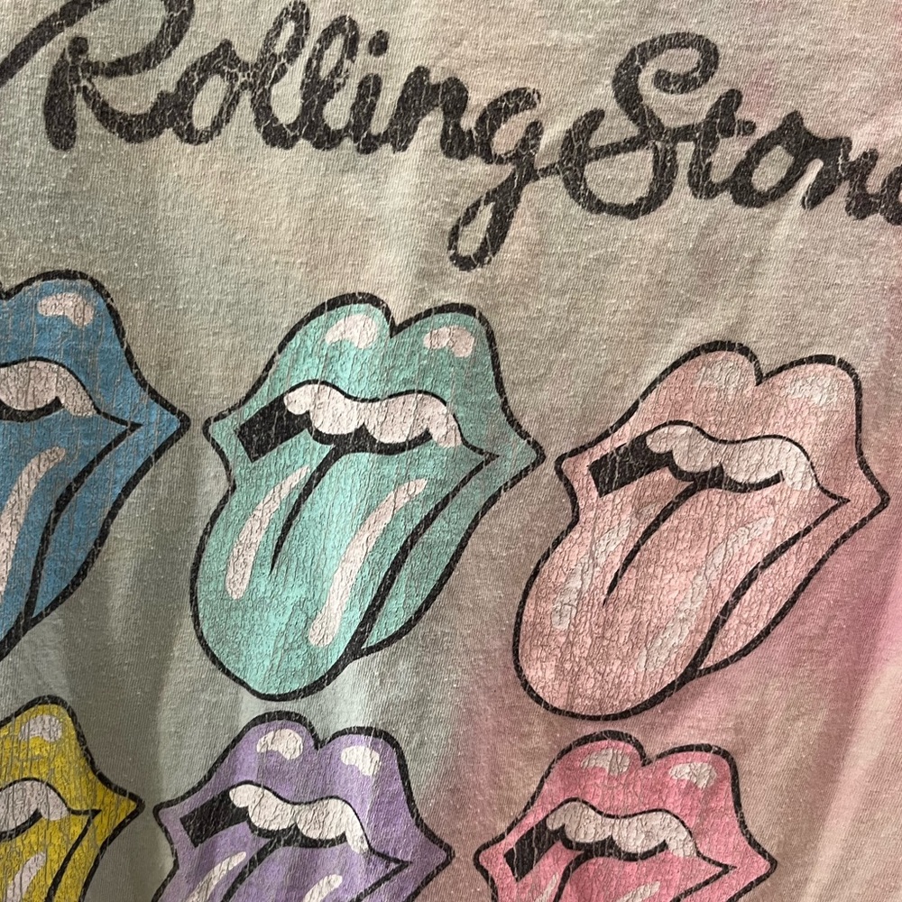 Cotton Rolling Stones tye dye Graphic T-Shirt - Picture 4 of 5